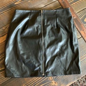 Pleather skirt